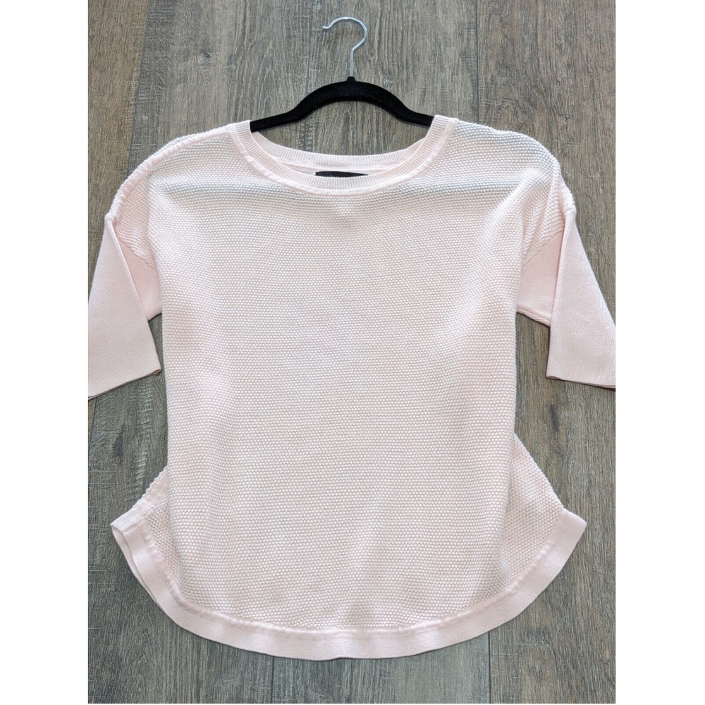 Banana Republic Top Womens Small Pink Short Sleeve Knit Cotton Blend Casual